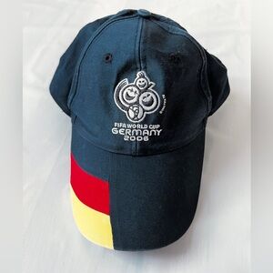 2006 FIFA World Cup Germany Soccer Hat Adjustable Baseball Cap L XL cotton vtg